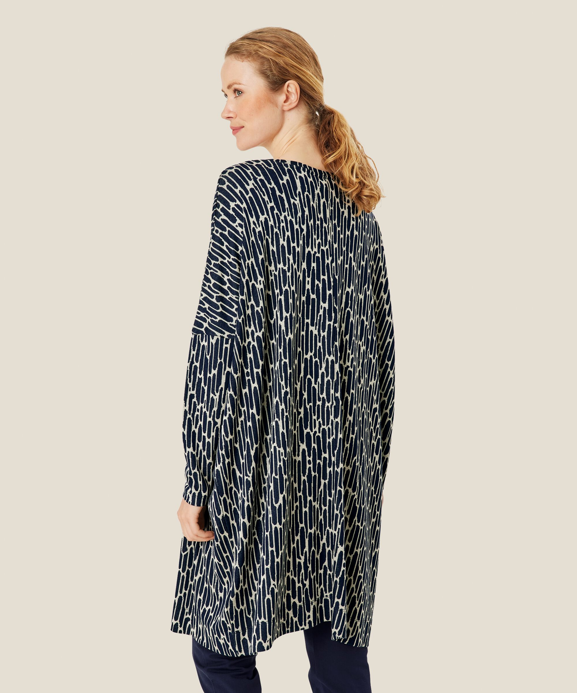 tunique en jersey à manches longues, Maritime Blue