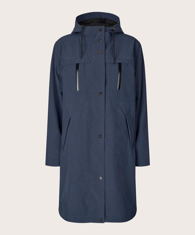manteau softshell avec doublure polaire, Mood Indigo