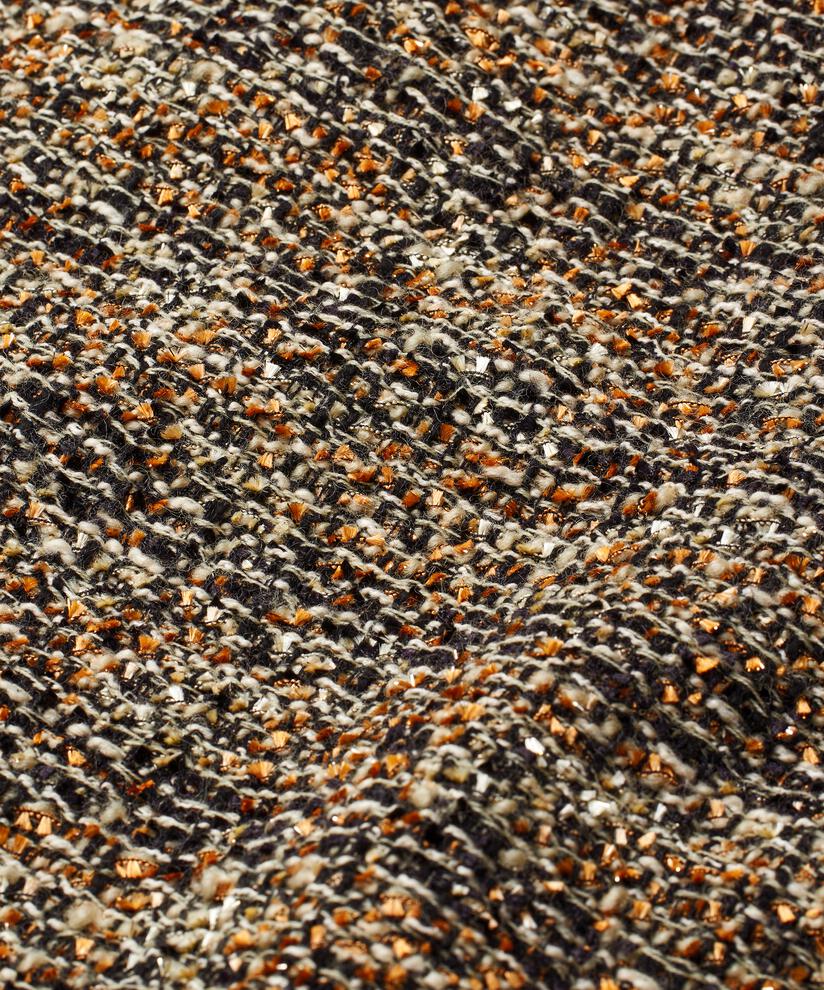 jupe en qualité bouclé structuré, Black