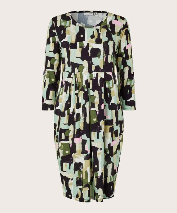 robe tulipe en jersey imprimé, Frosty Green