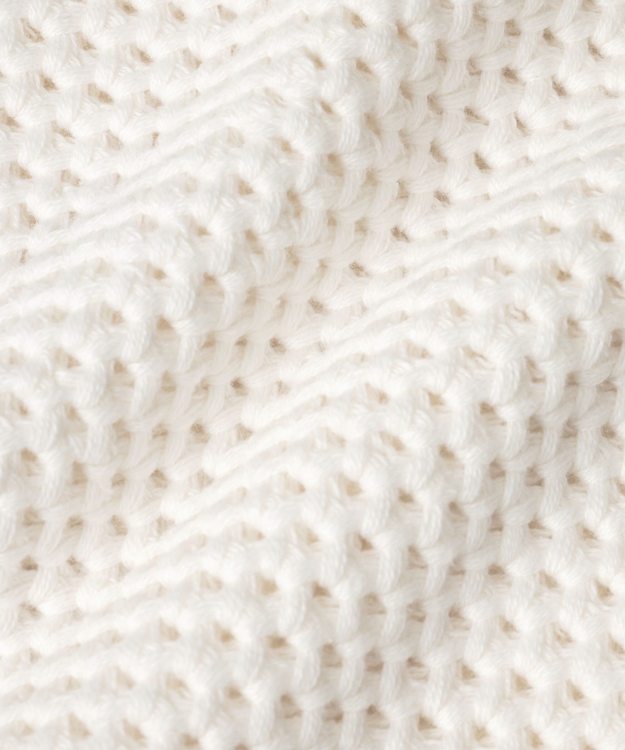 Gilet en coton tricoté avec motif troué, Jet Stream