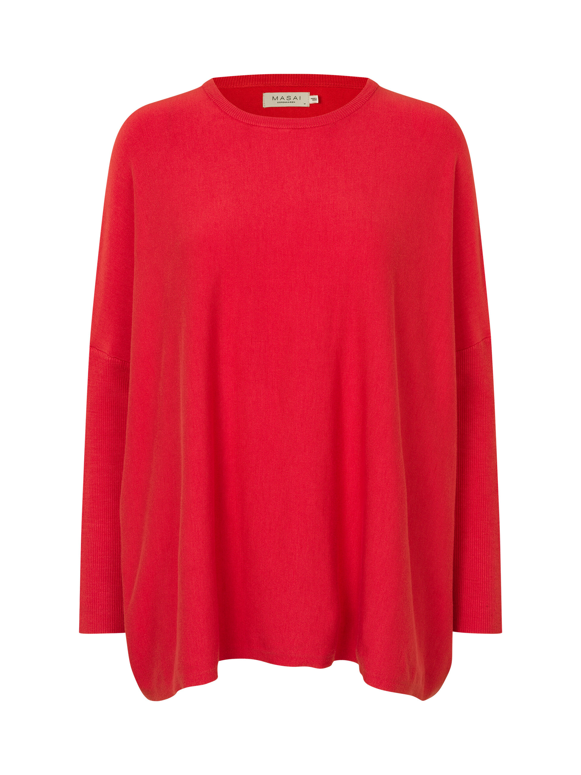 Pull Oversize &Agrave; Manches &Eacute;troites, Poinsettia