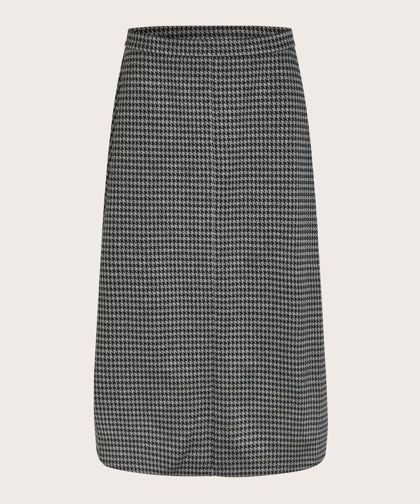 jupe en jersey épais avec taille élastiquée, Black