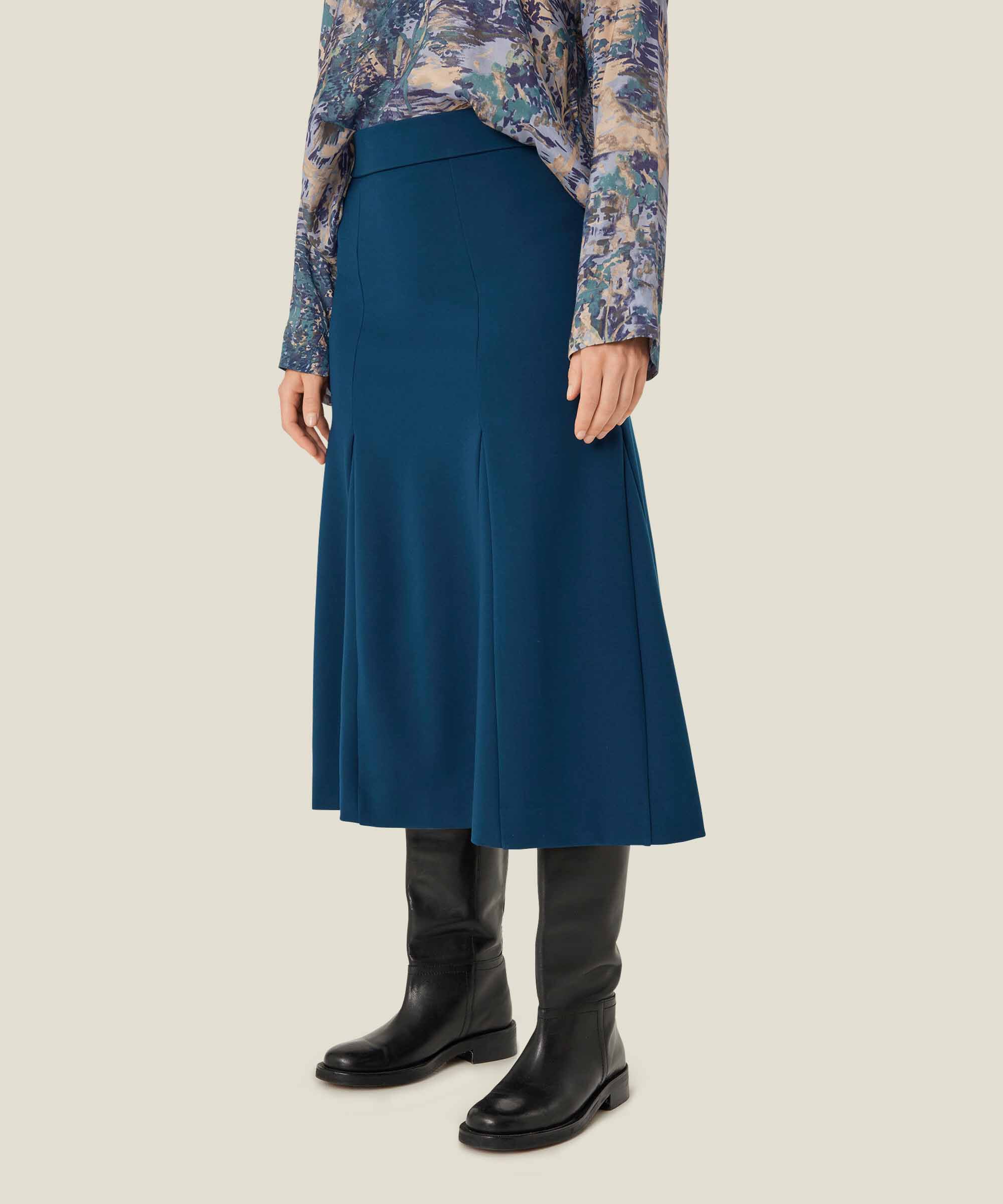 jupe en jersey épais avec taille élastiquée, Moonlit Ocean