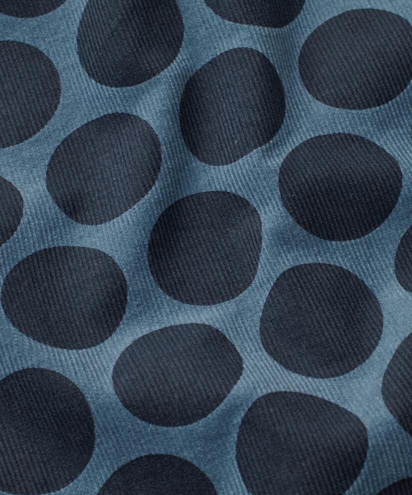 chemise en velours à pois avec poche poitrine, Navy Blazer