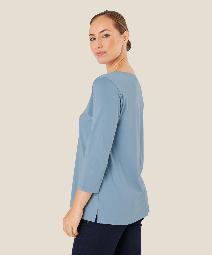 Top En Jersey Á Col Rond, Ashley Blue