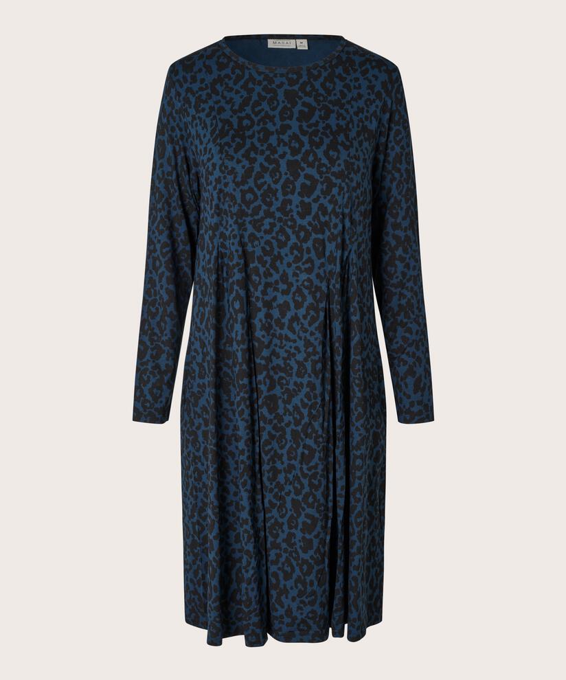 robe en jersey avec plis et poches fendues, Moonlit Ocean