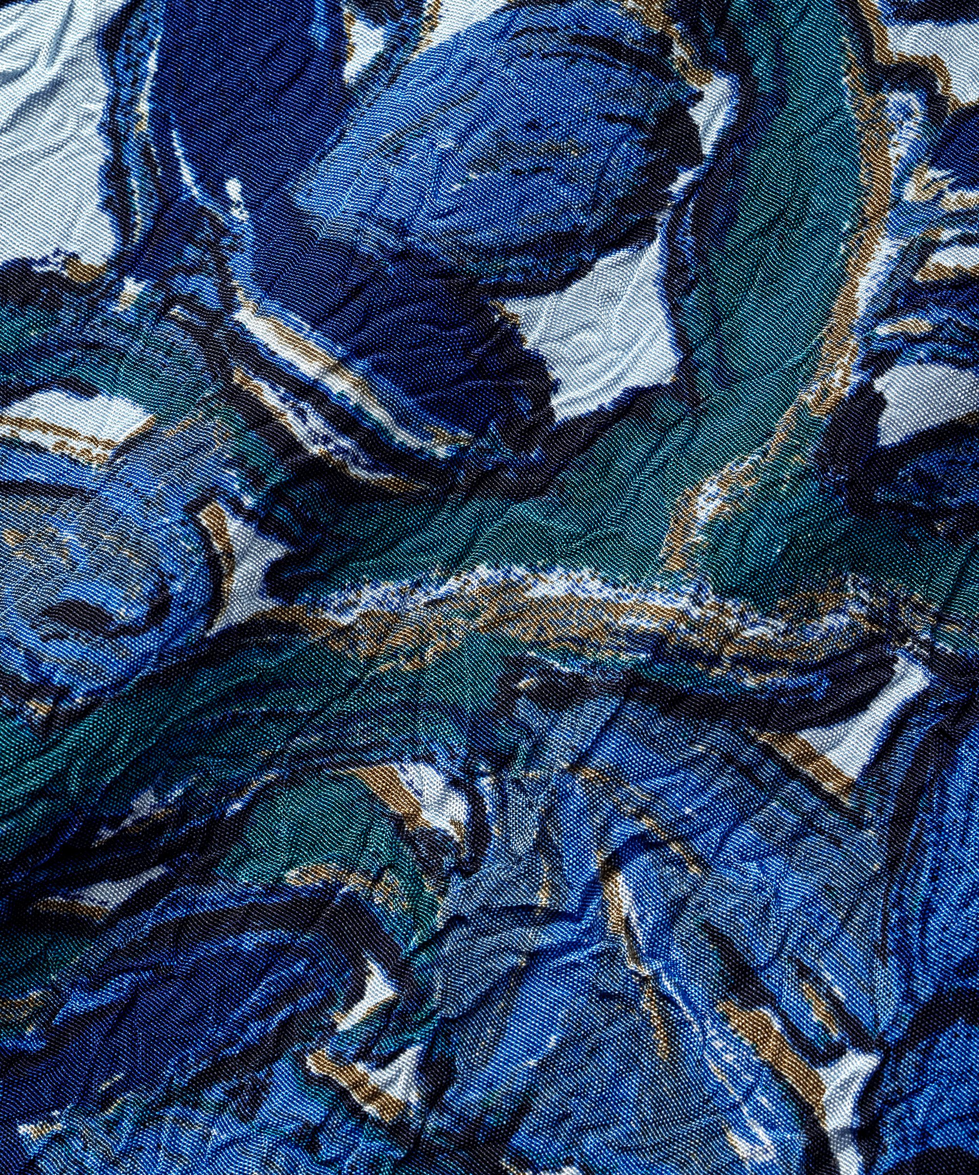 tunique en viscose imprimée à manches 3/4, Blue Fog