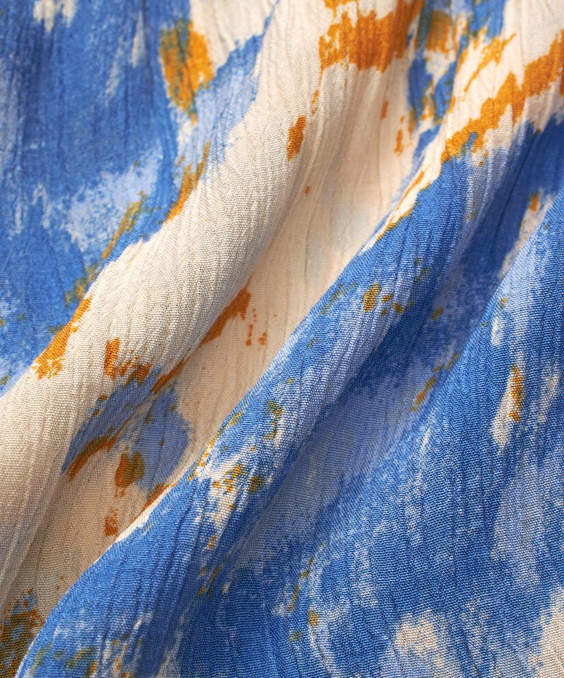 jupe en viscose à motifs avec taille élastique, Nebulas Blue