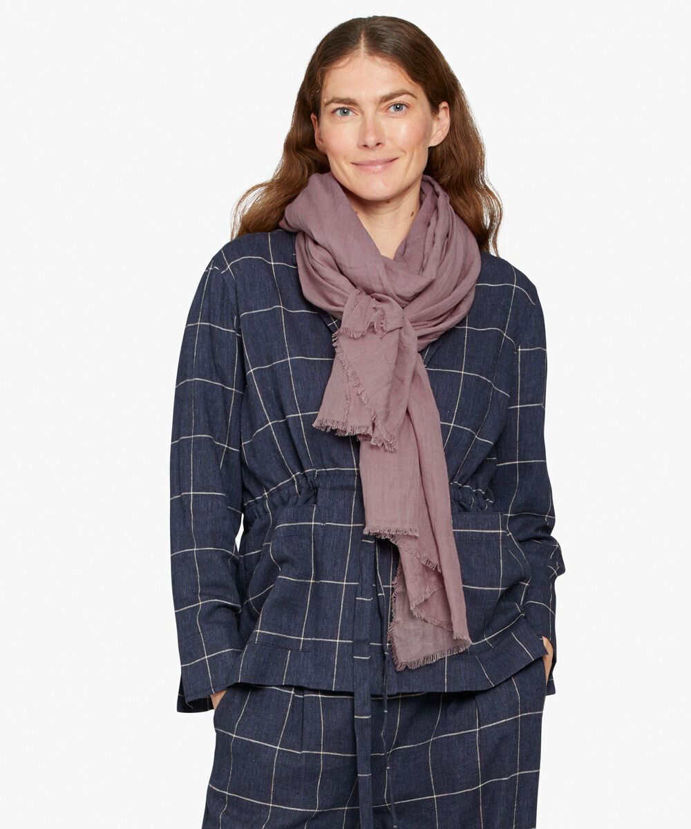 &Eacute;charpe En Coton Doux, Rose Taupe