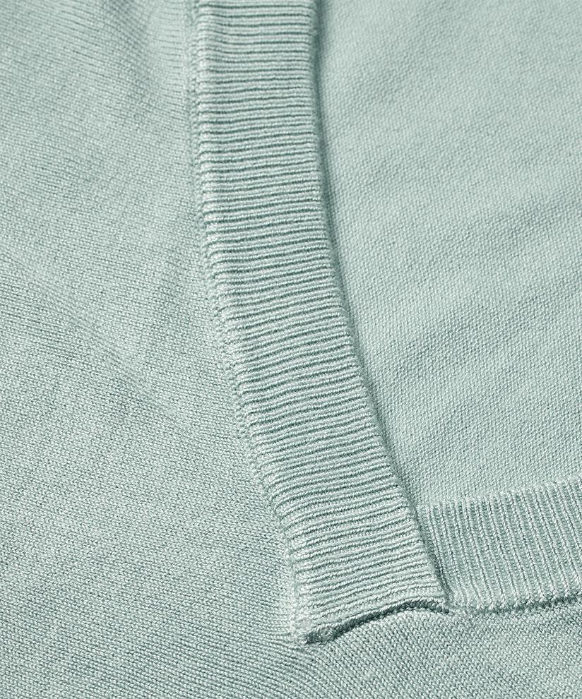 Pull En Maille Avec Col En V Et Manches Étroites, Ether