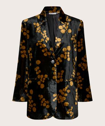 blazer en velours avec fermeture à boutons, Rubber