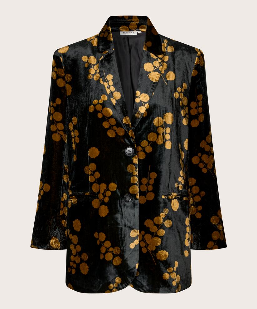 blazer en velours avec fermeture à boutons, Rubber