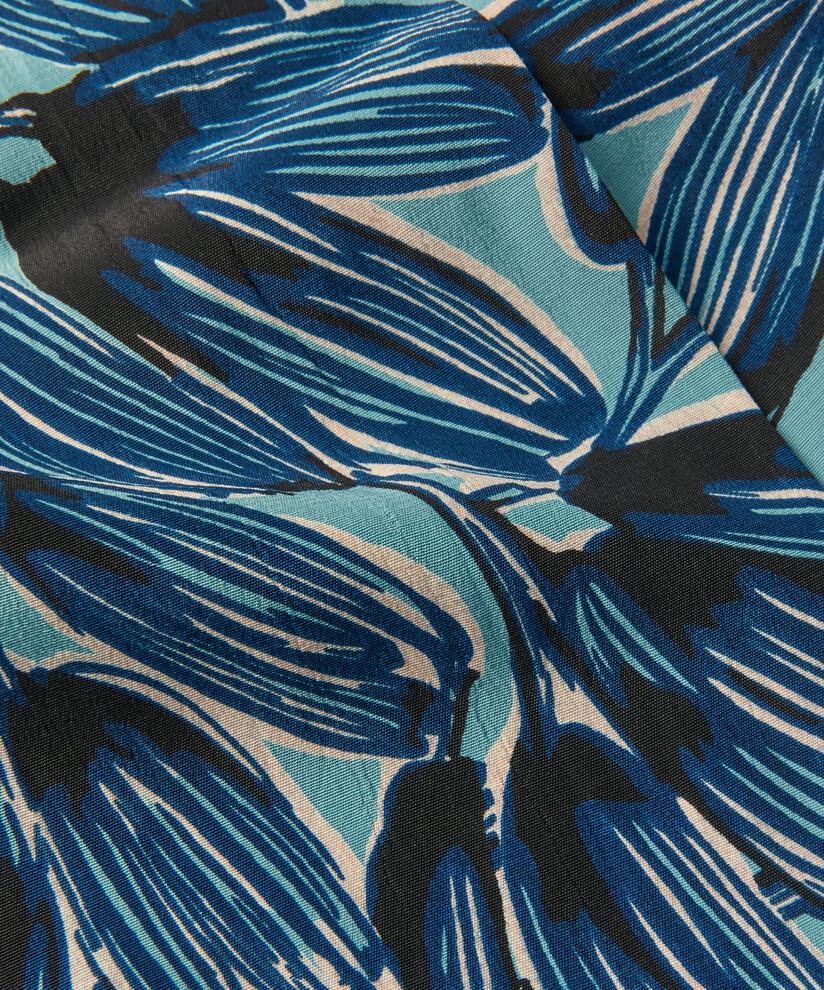 Écharpe en viscose imprimée, Teal