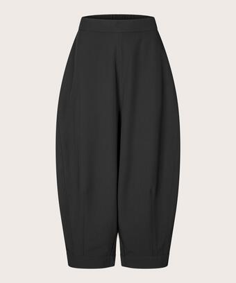pantalon ballon à taille élastique, Black