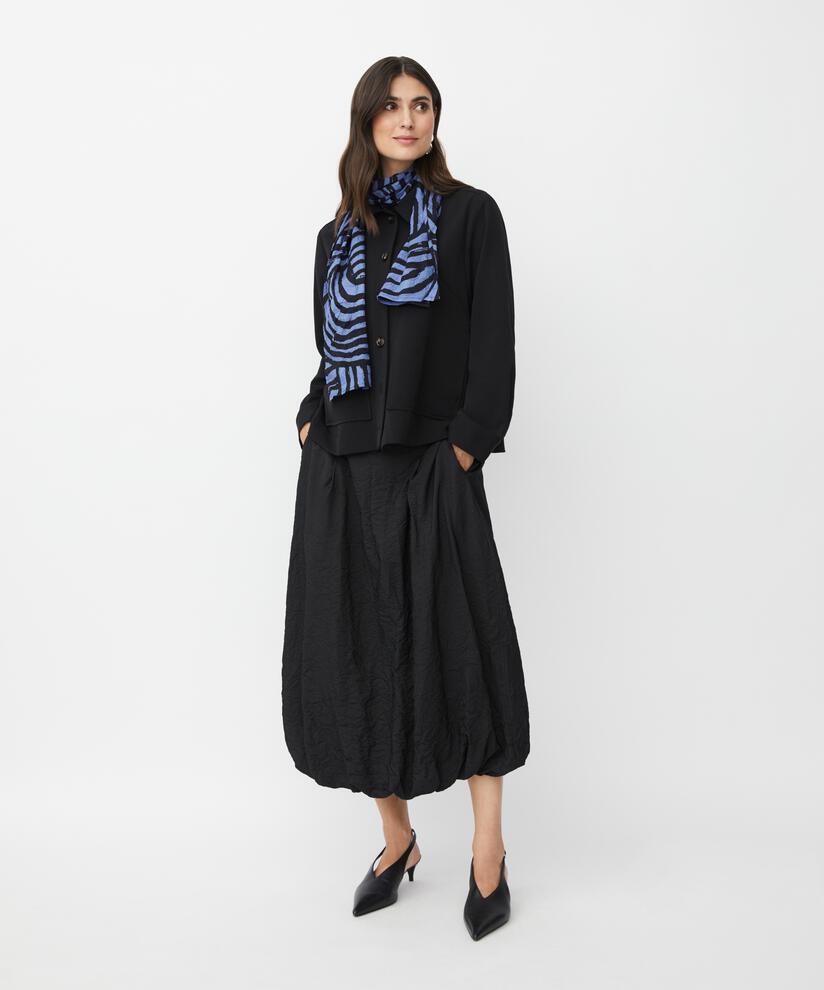 jupe en viscose avec poches fendues et bas élastique, Black
