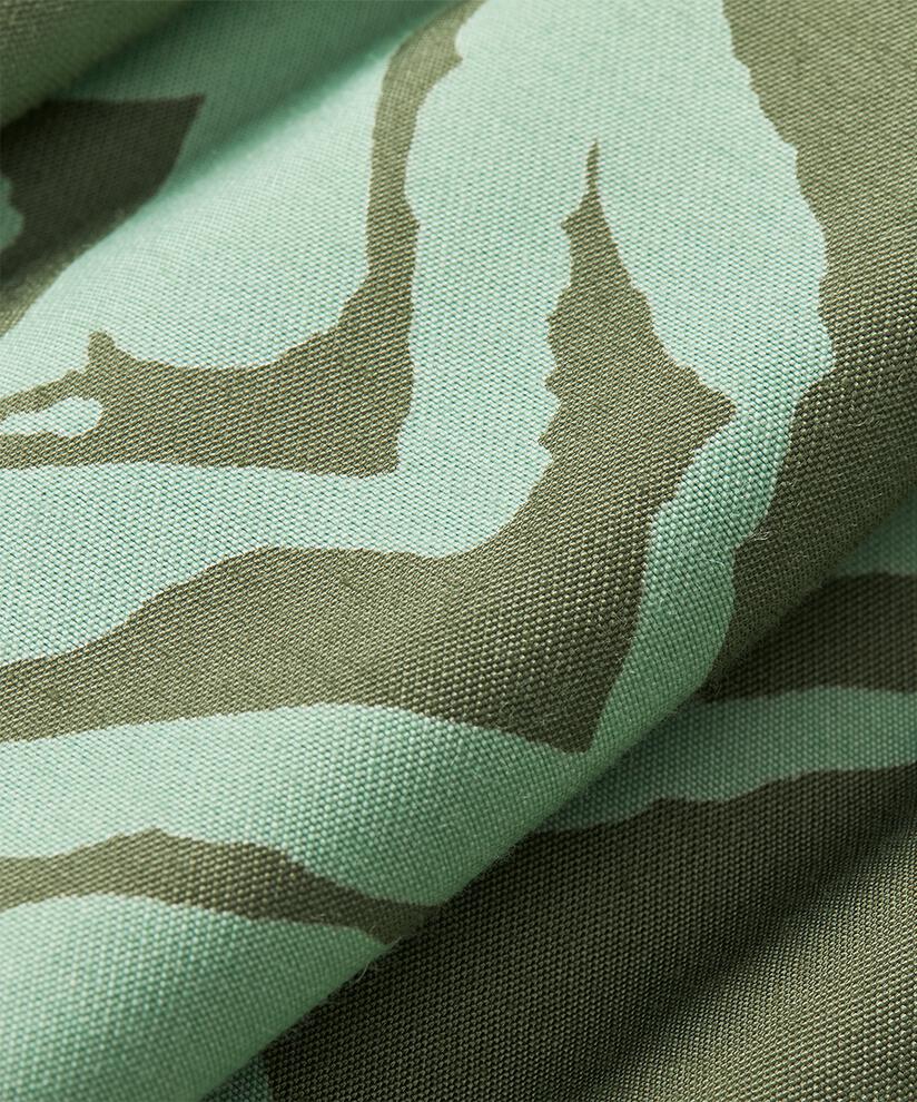 jupe en viscose imprimée avec élastique à la taille, D. Lichen Green