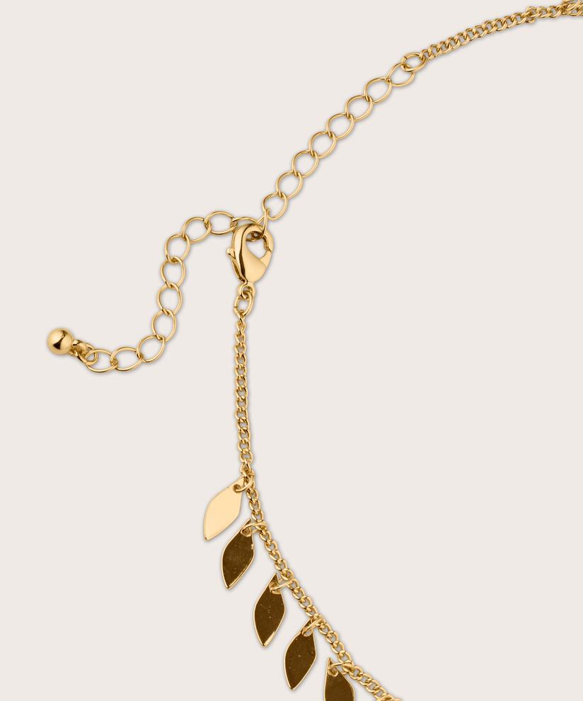 collier sculptural plaqué or, Gold
