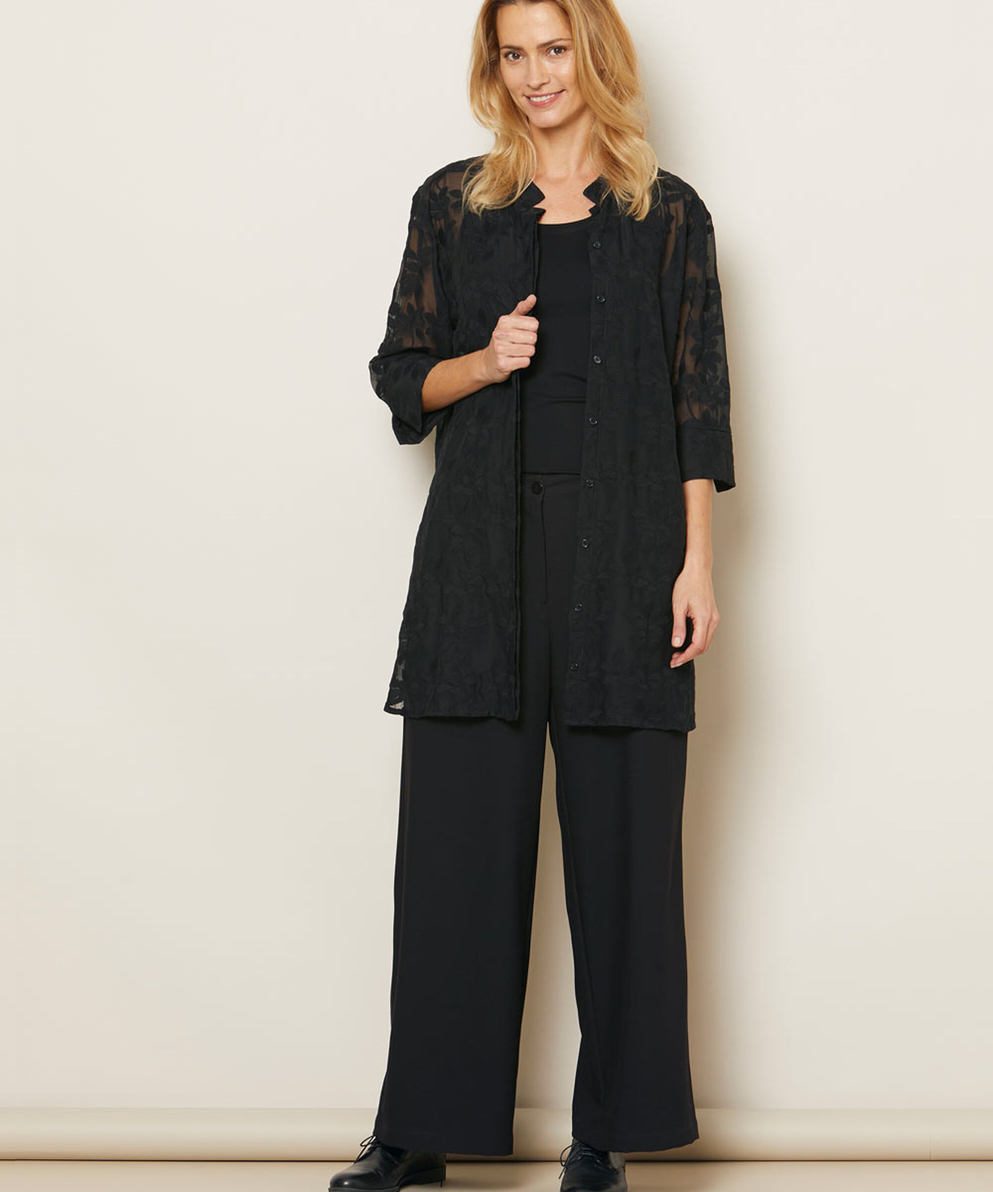 PERINUS TROUSERS, Black