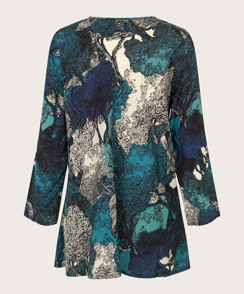 Blouse En Viscose À Col Rond, Celestial