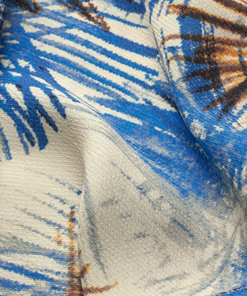 robe en jersey imprimé avec liens au cou, Della Blue