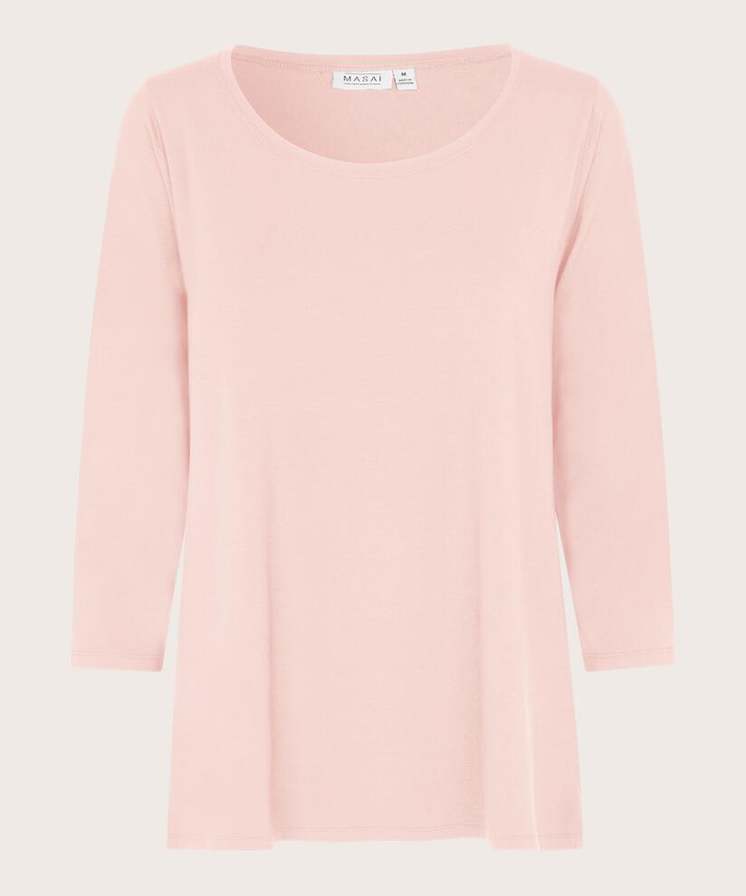 Top En Jersey Á Col Rond, Mauve Chalk