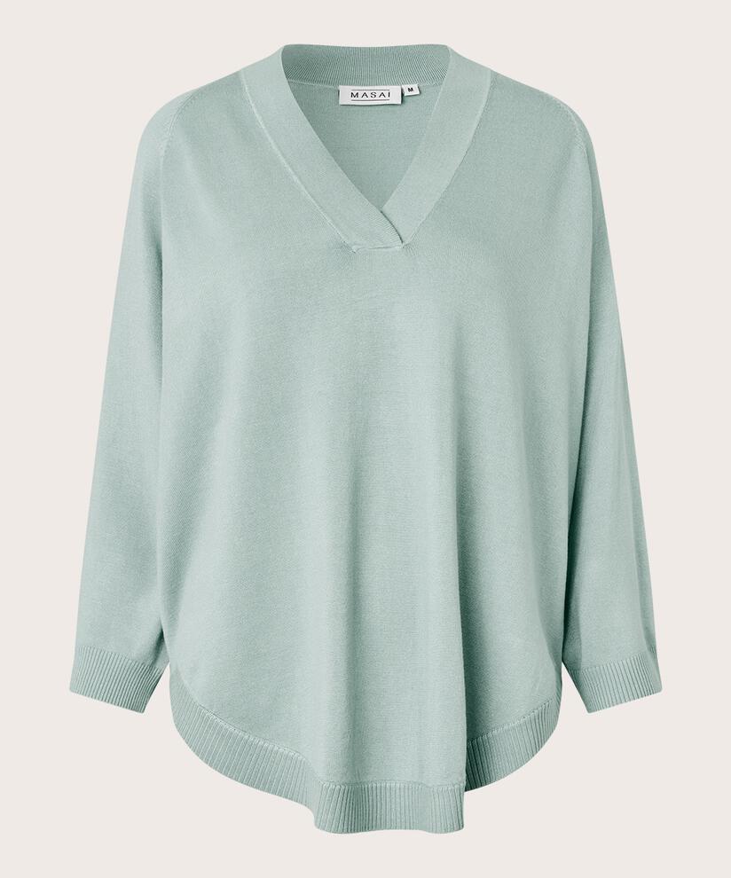 pull en maille fine avec col en V et manches 3/4, Ether