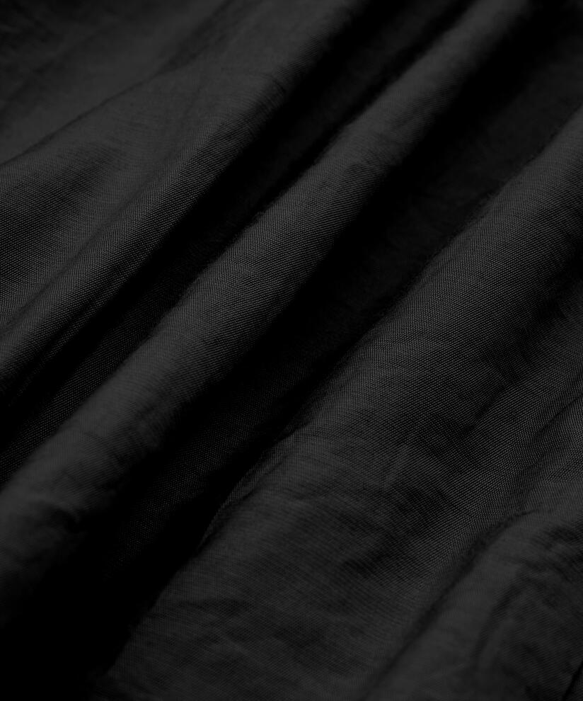 robe en viscose avec bord élastique, Black