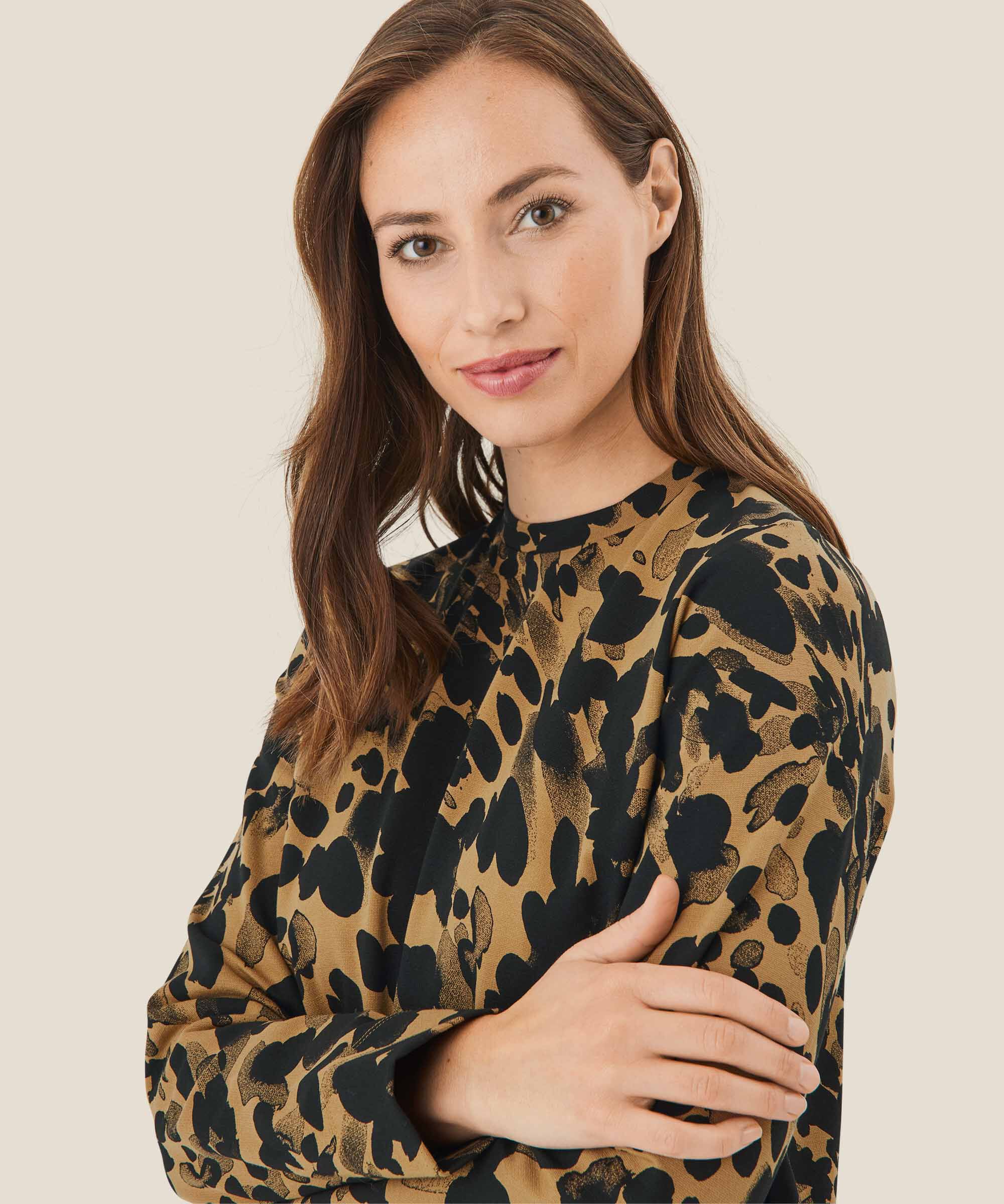 Top imprimé avec fermeture éclair, Dijon