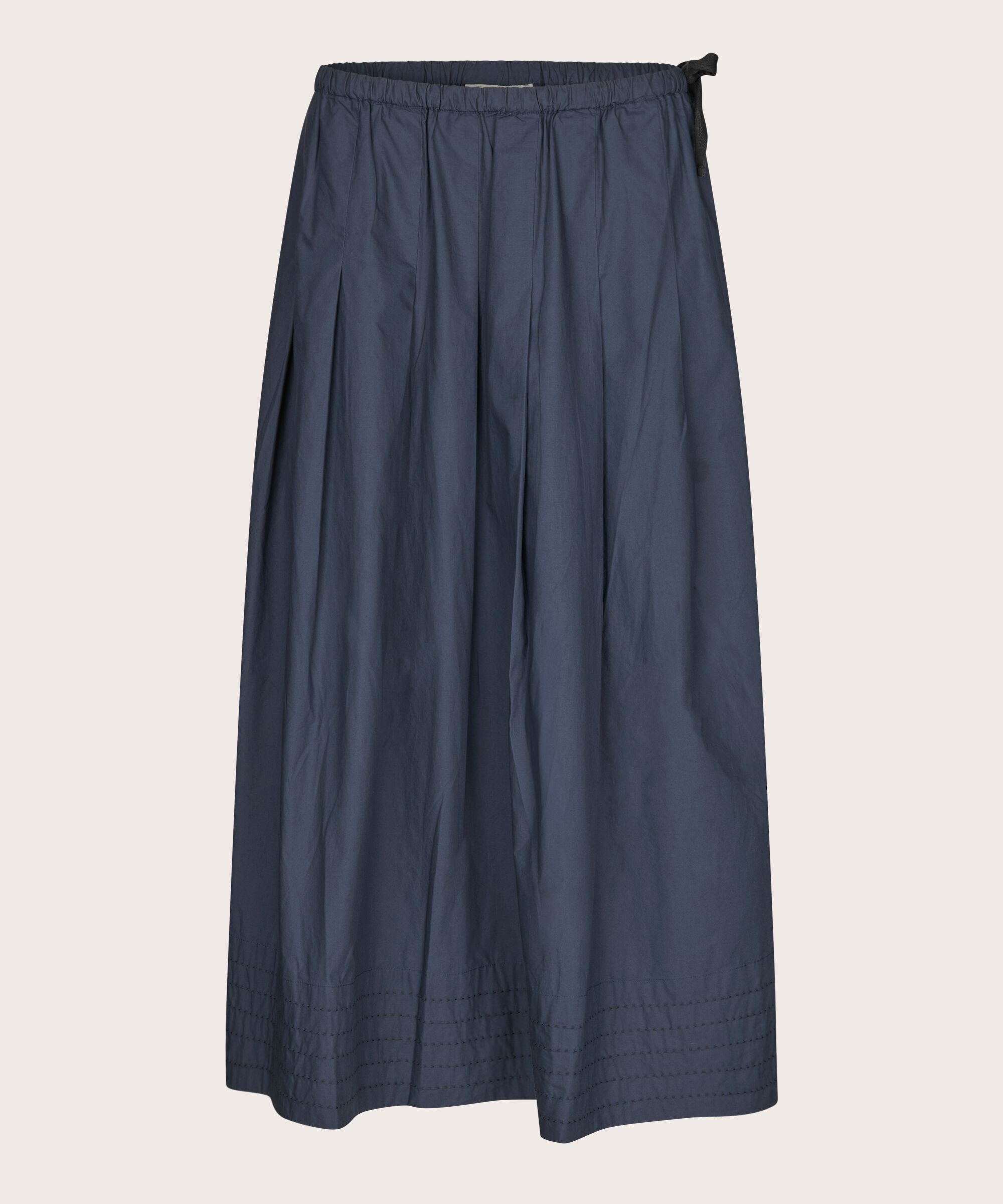jupe en coton avec taille élastique et poches fendues, Mood Indigo