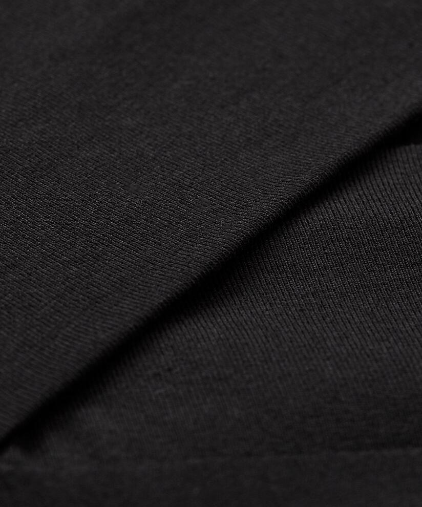 Tunique En Jersey À Manches 3/4, Black