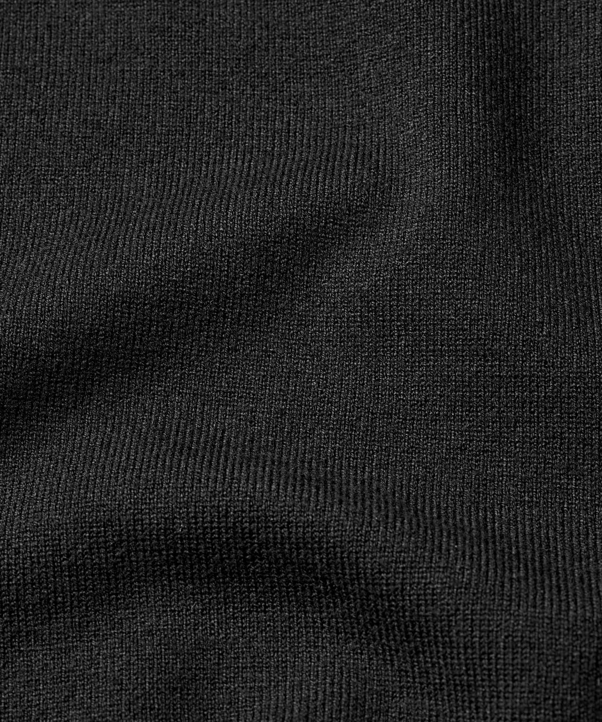pull en tricot à manches longues et col rond, Black