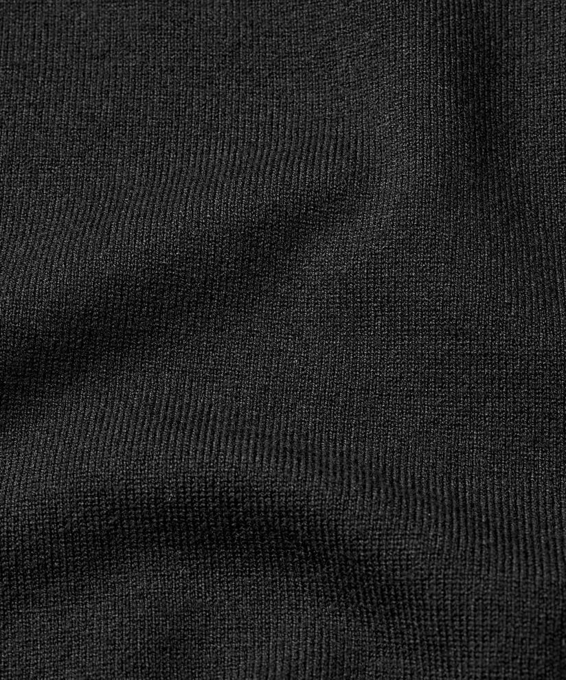 pull en tricot à manches longues et col rond, Black