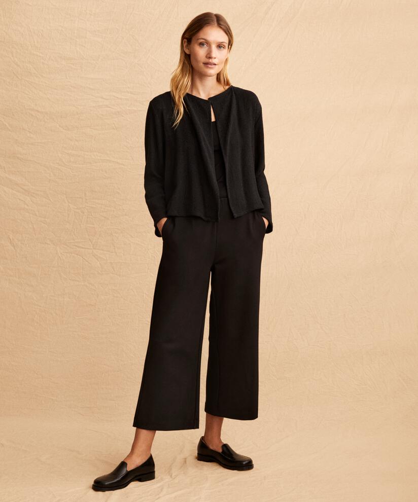 pantalon en jersey épais avec poches, Black