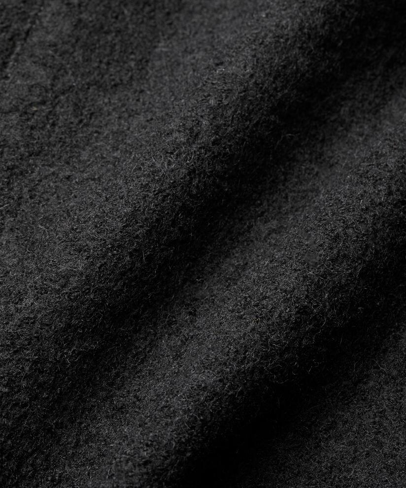 manteau en laine mélangée, Black
