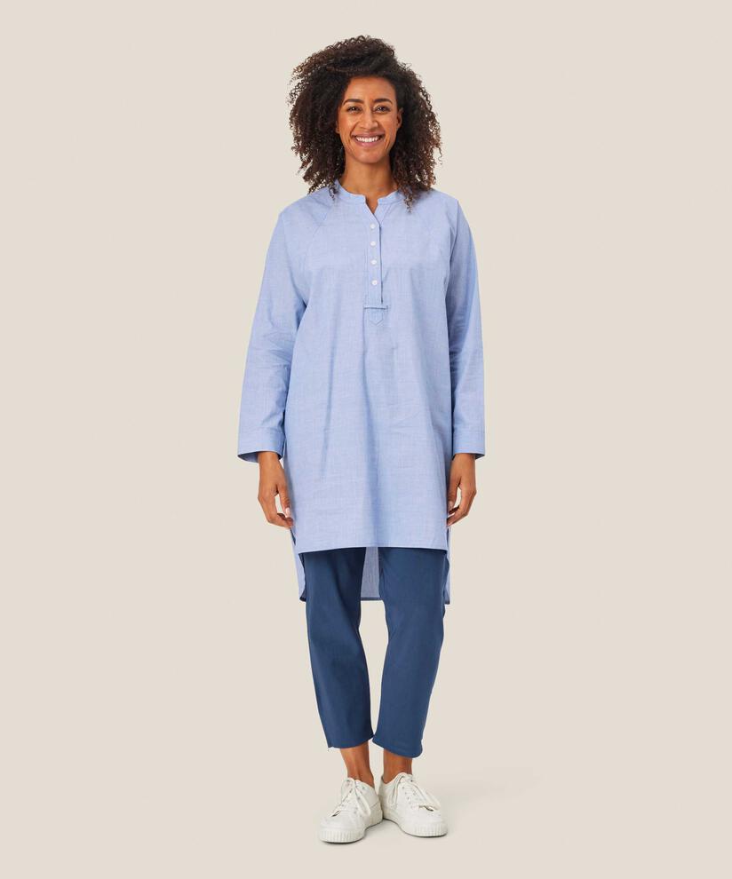 pantalon stretch avec surface côtelée et détail de fermeture éclair, Sargasso Sea