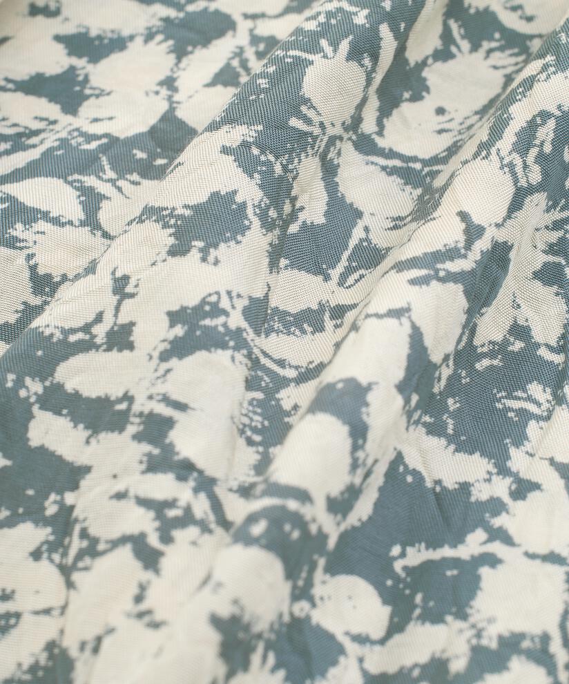 robe en viscose imprimée avec contrastes, Balsam Green