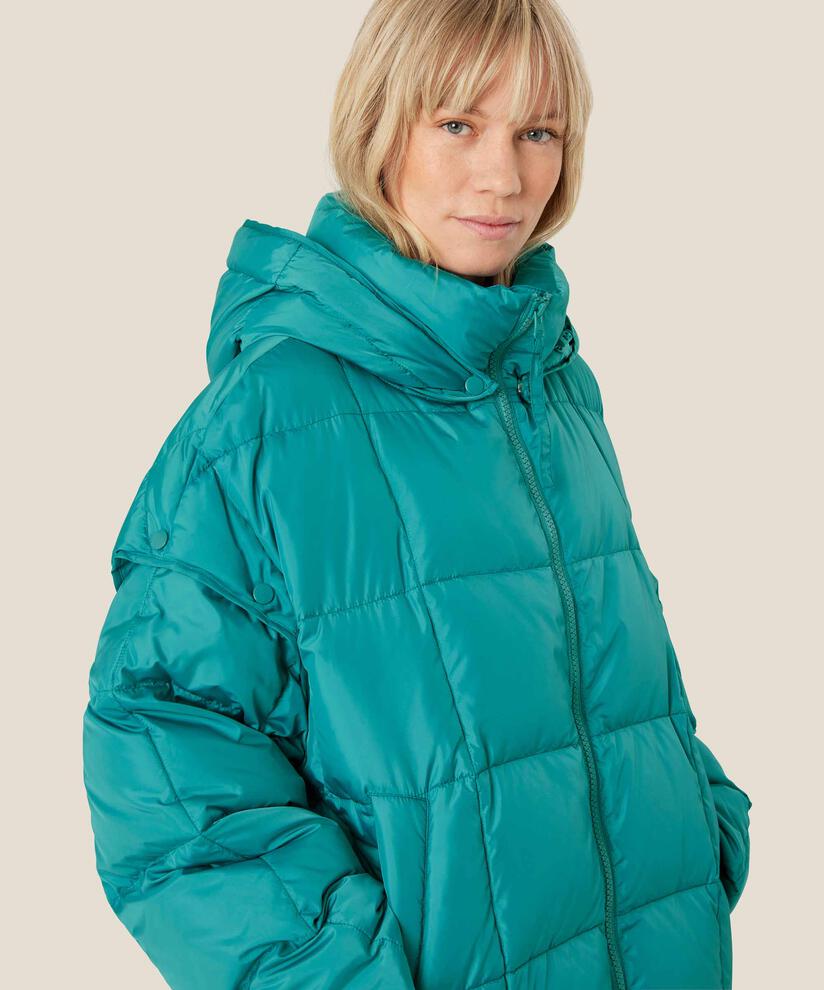 doudoune avec capuche et manches amovibles, Teal