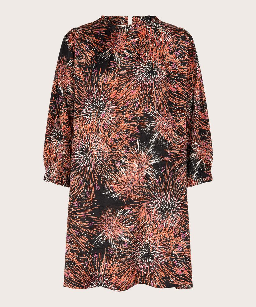 tunique en viscose imprimée à manches longues, Picante
