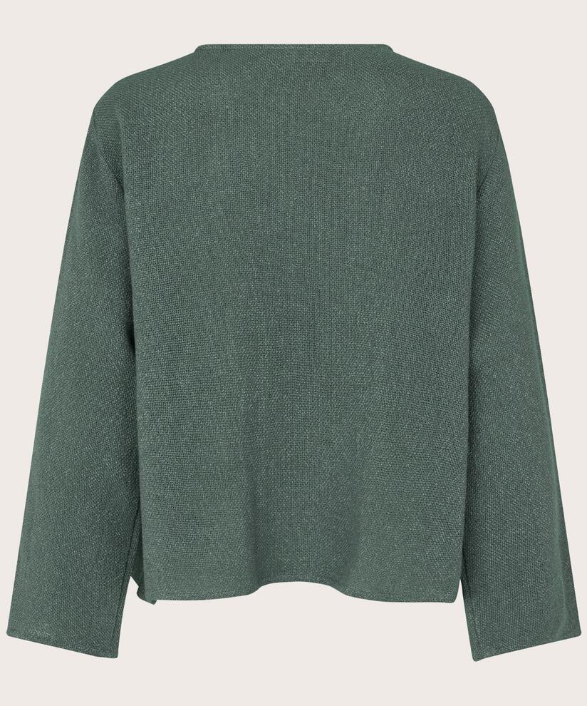 Veste Courte En Bouclé, Balsam Green