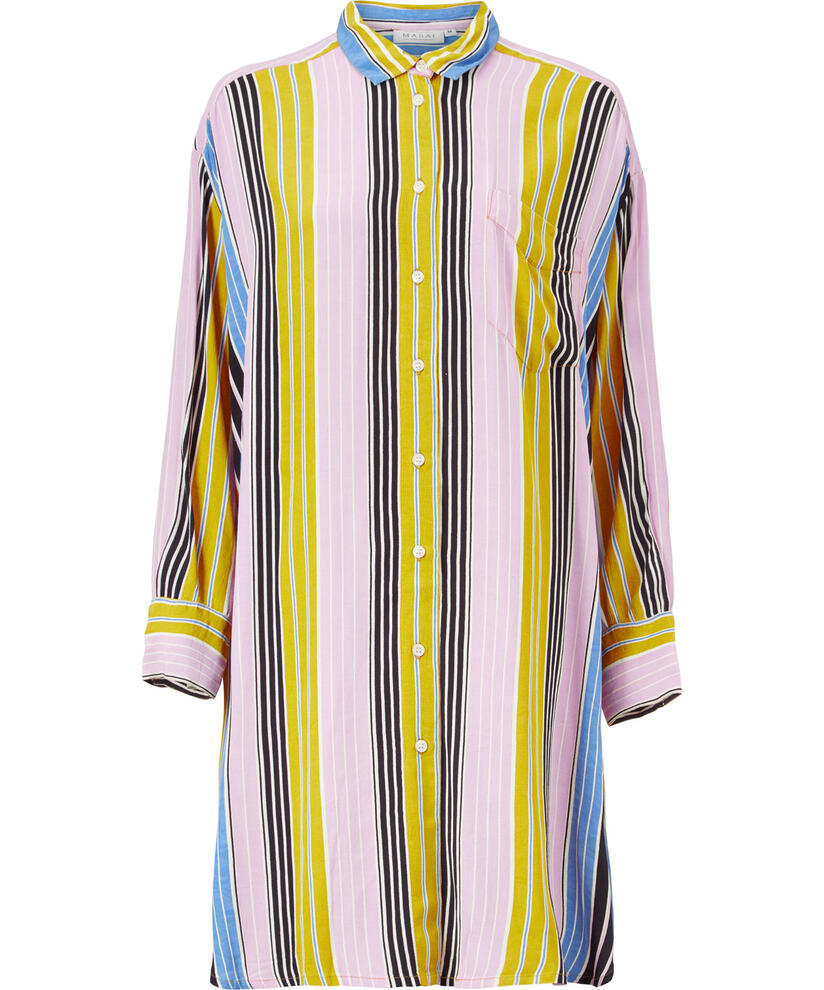 Nizzy Shirt Dress, Mauve Shadows