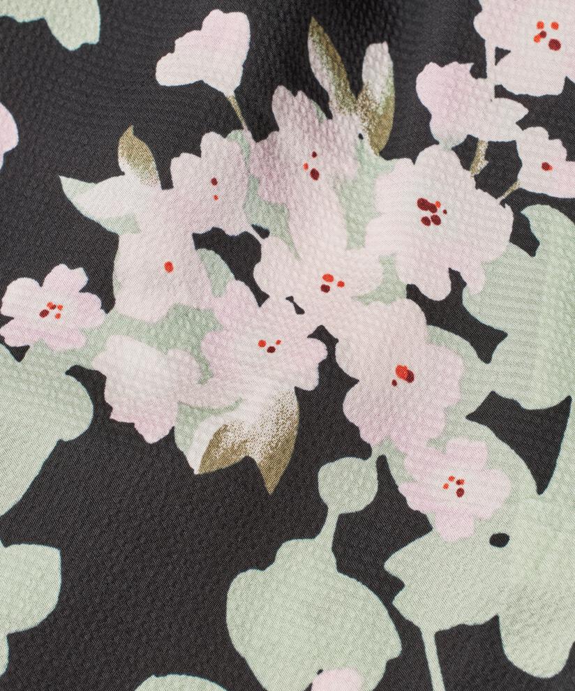 pantalon fleuri en viscose avec poches fendues, Pink Lady