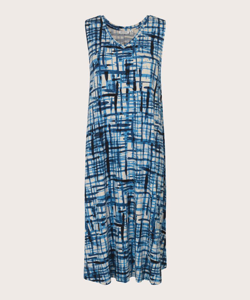 robe en jersey imprimé à col v, Marina