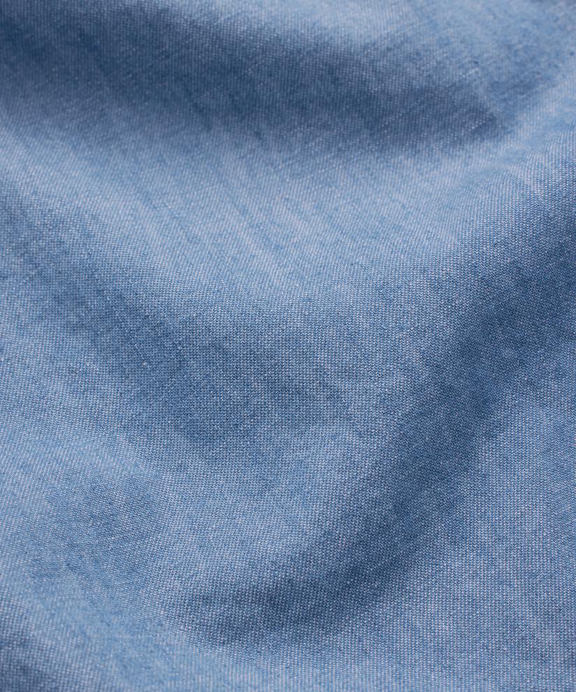 robe en jean doux à manches 3/4, Blue Denim
