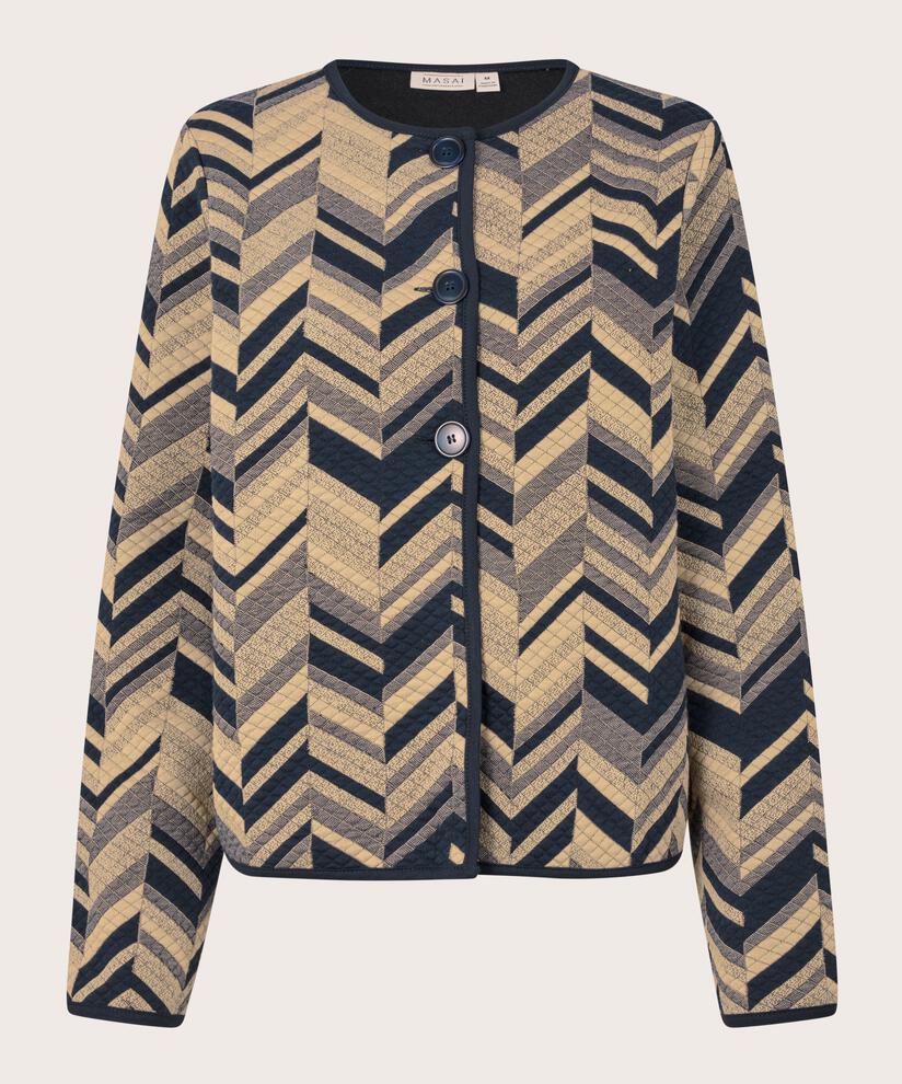 Veste Matelassée Douce En Jersey De Coton, Travertine