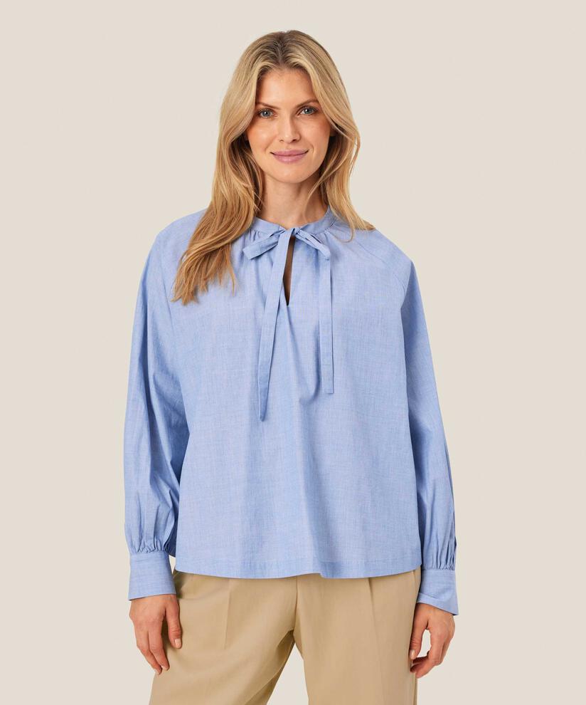 blouse en coton avec liens au cou, Sargasso Sea