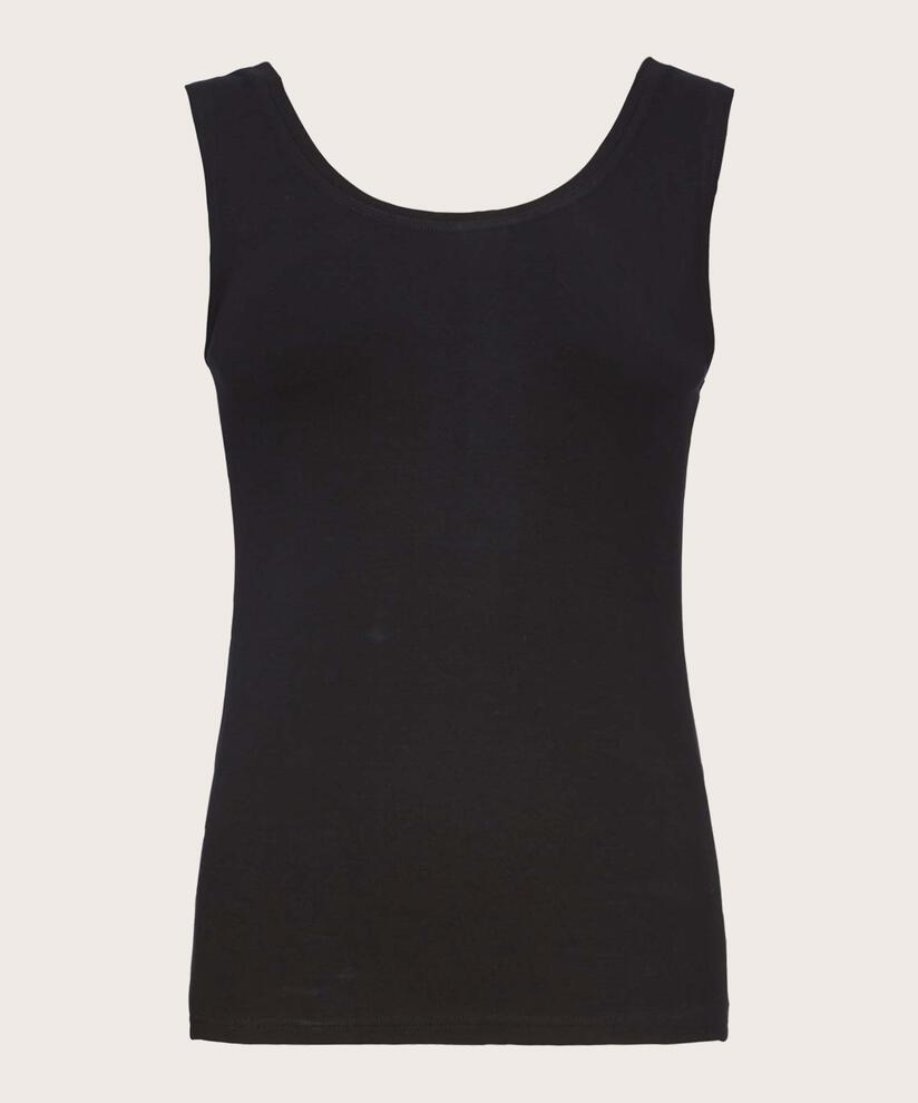 débardeur en jersey doux, Black