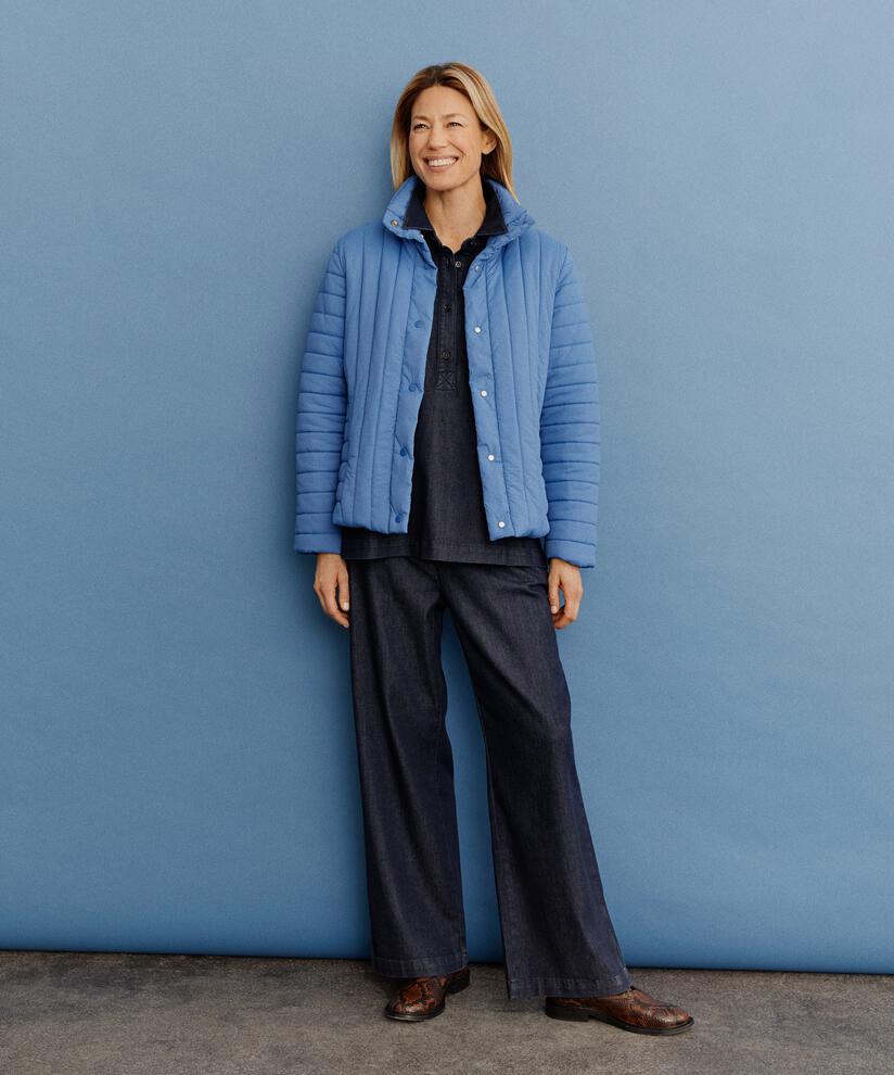 veste à col montant et poches fendues, Federal Blue