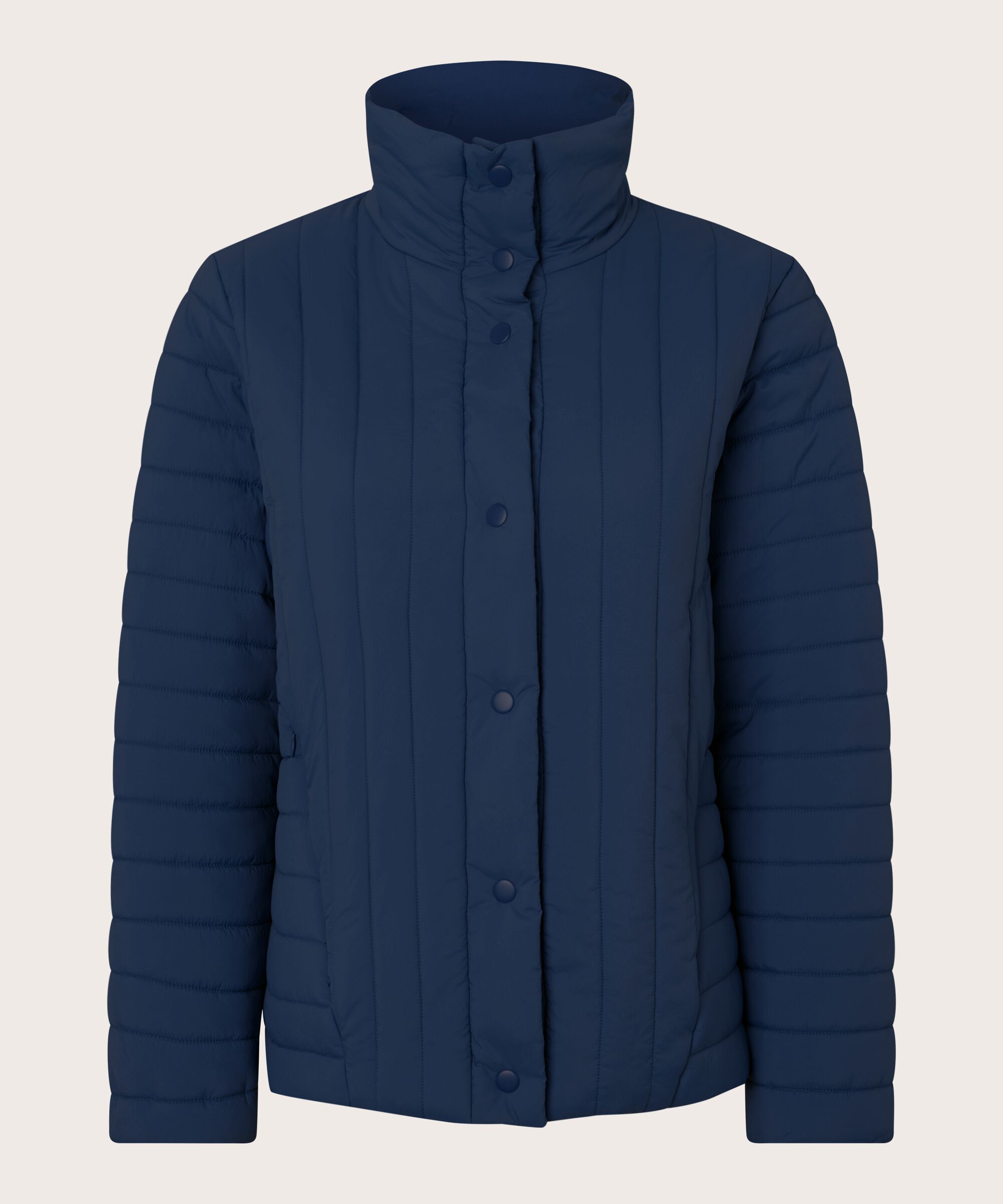 veste à col montant et poches fendues, Navy Blazer