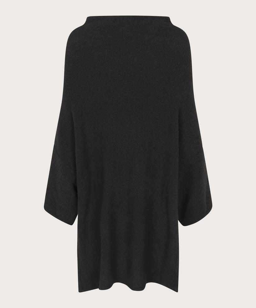 pull tricoté à manches larges, Black